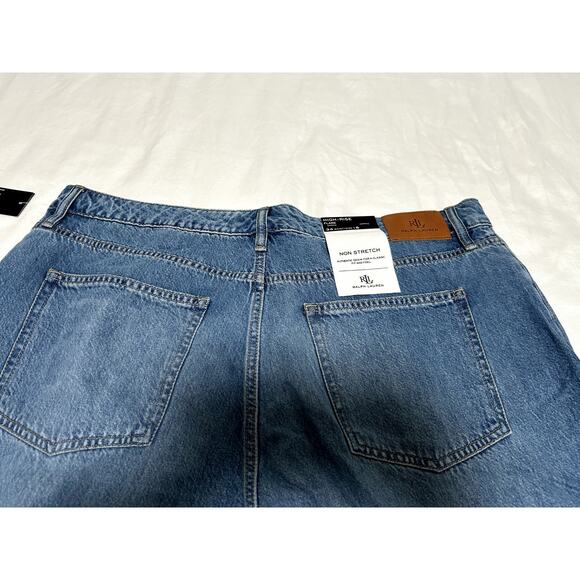Lauren Ralph Lauren Womens High-Rise Flare Jeans Blue Wash Size 18 / Waist 34 - Picture 4 of 6